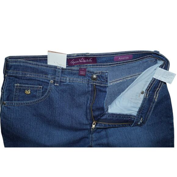 Gloria Vanderbilt Amanda Stretch Classic Fit Jeans - Size 12 - Dark Wash  NWT - Picture 3 of 9